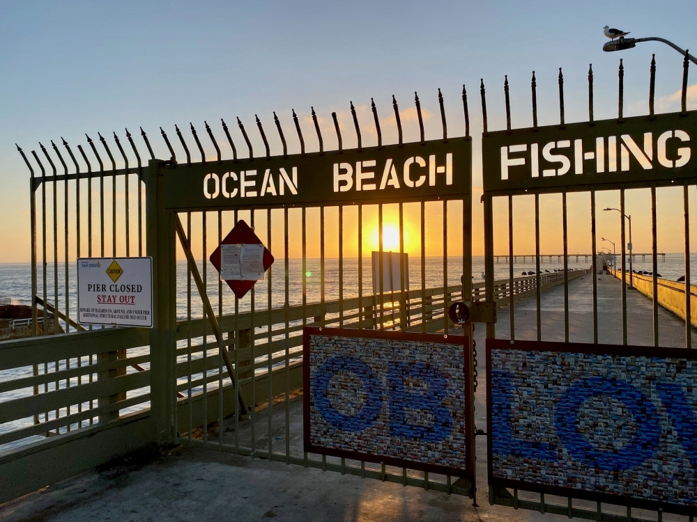 OB Pier at sunset