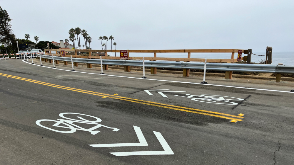 new guardrail at sunset cliffs 