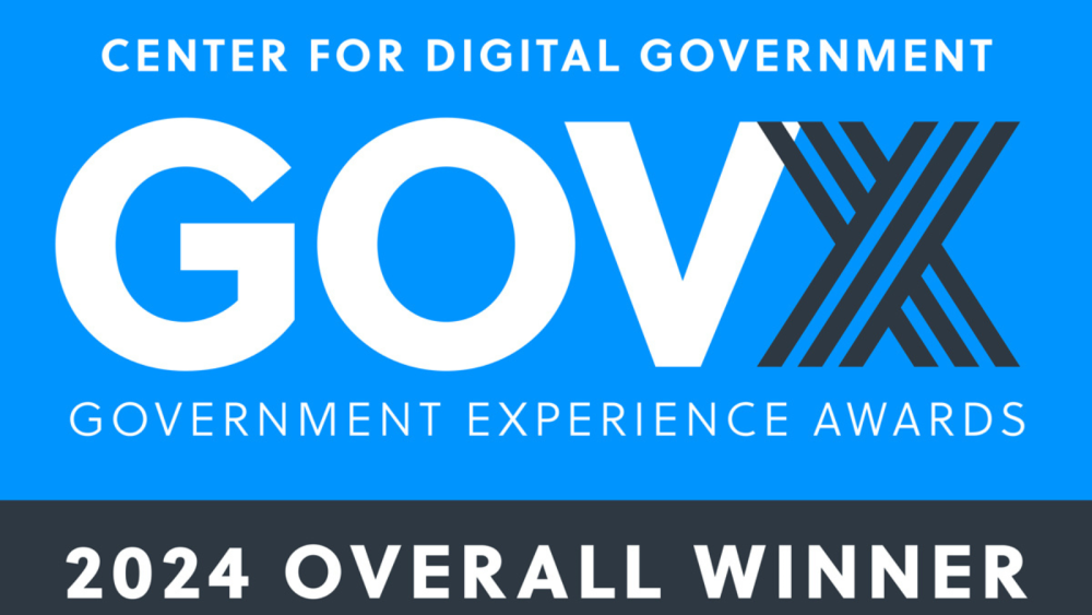 gov experience award logo 2024 overall winner