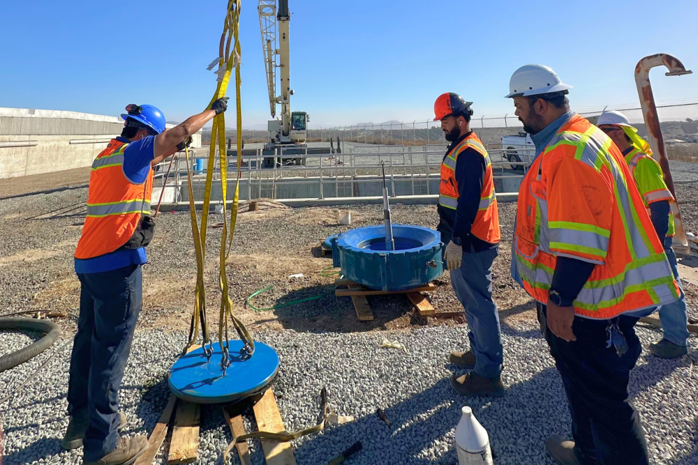 Public Utilities crews on site