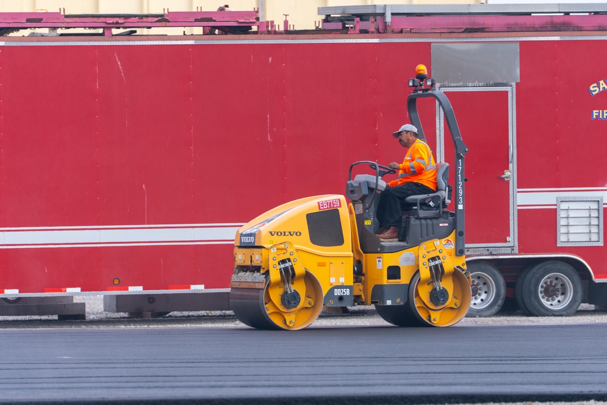 Safe Parking site near airport progress on paving