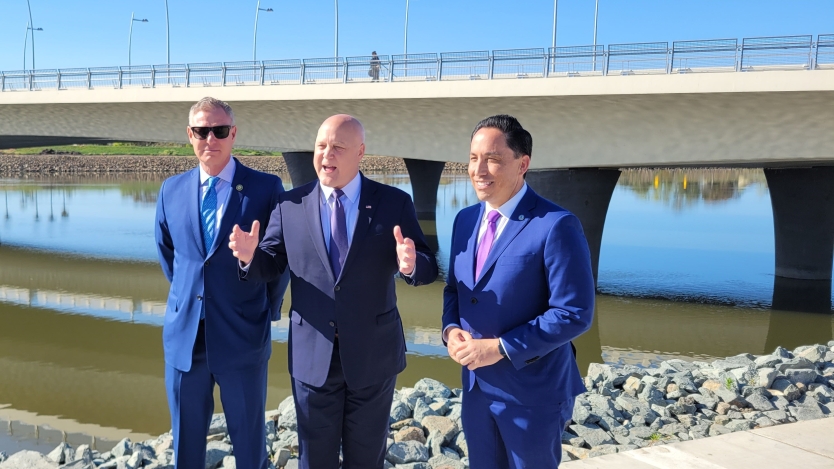 Mayor Gloria&#44; Federal Leaders Announce Completion of Landmark West Mission Bay Drive Bridge