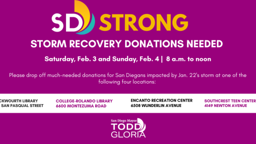 storm donations needed