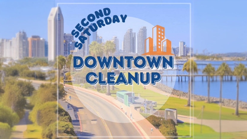 second saturday graphic image of downtown san diego