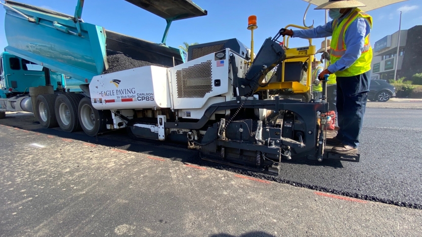 Street paving the City of San Diego