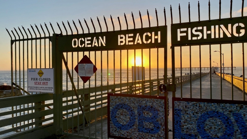 OB Pier at sunset