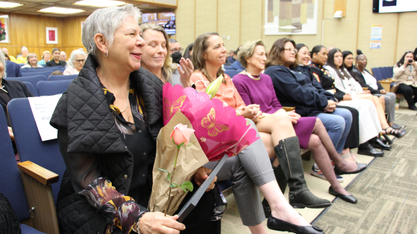 women at city hall